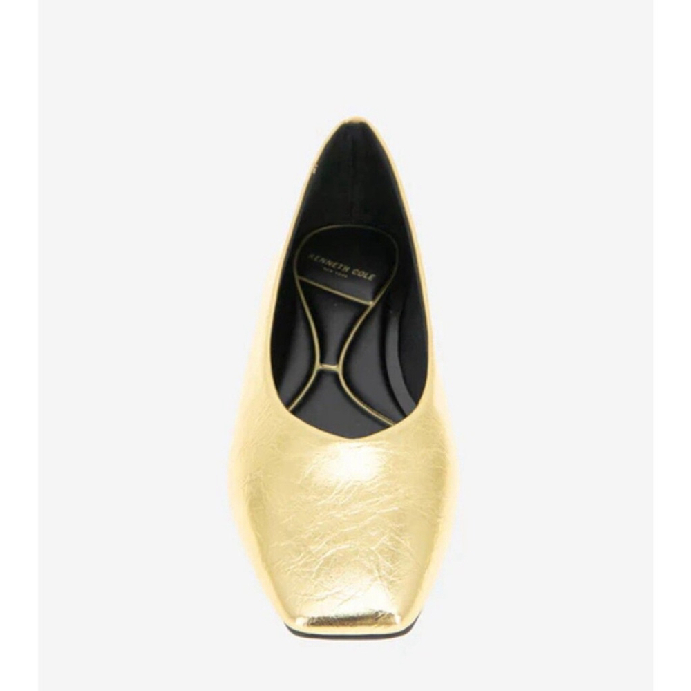Johana Kenneth Cole Flat Gold Women's Shoes In new Condition Size 6 - Picture 3 of 4